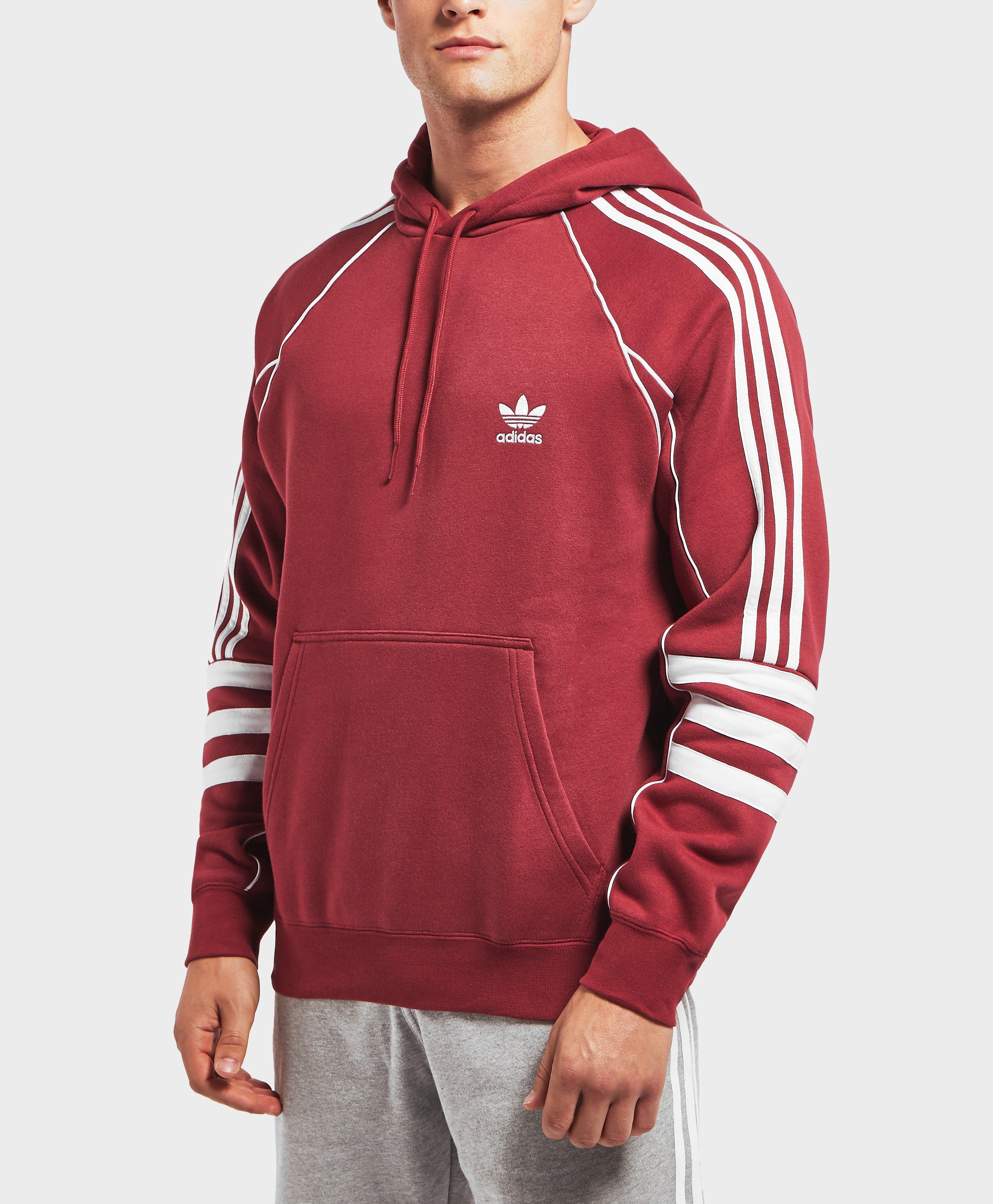 Lyst - adidas Originals Authentic Overhead Hoodie in Red for Men