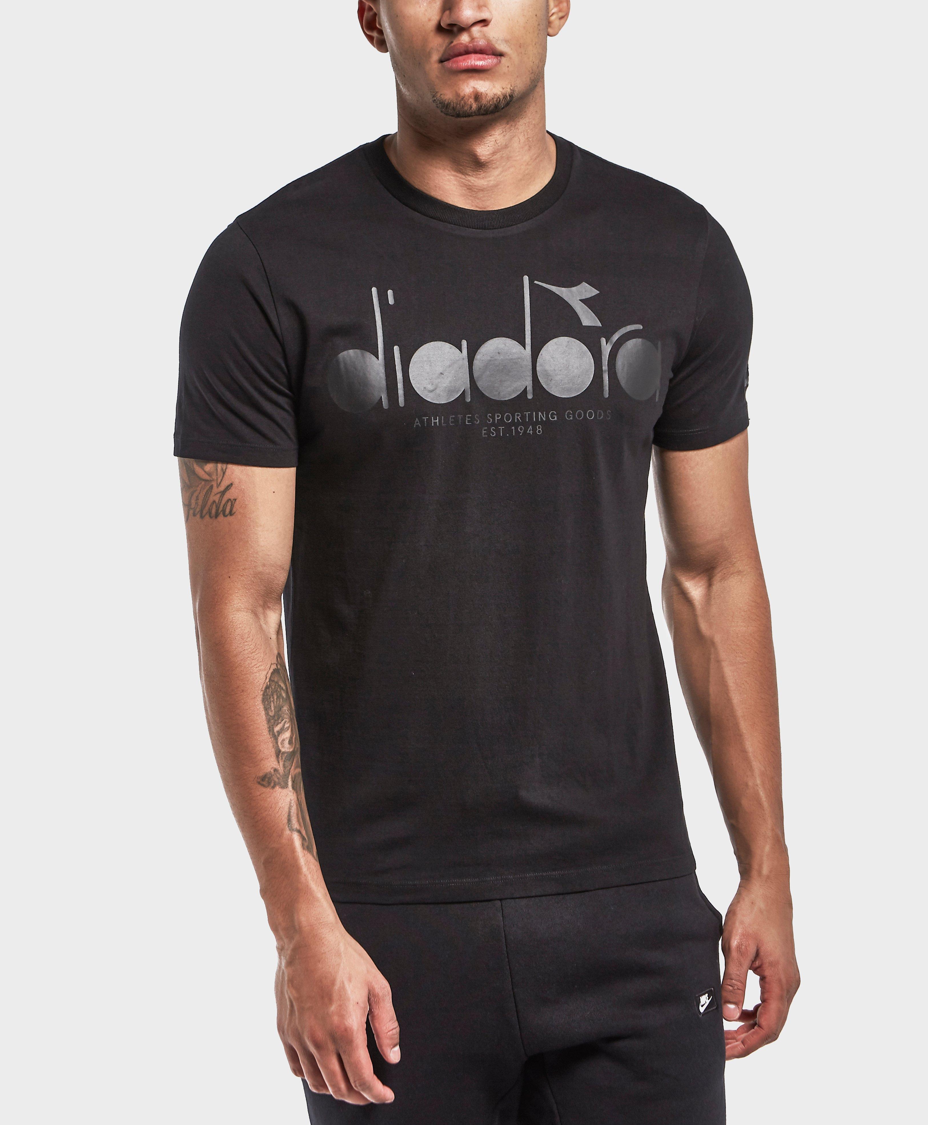 Lyst - Diadora Short Sleeve T-shirt in Black for Men