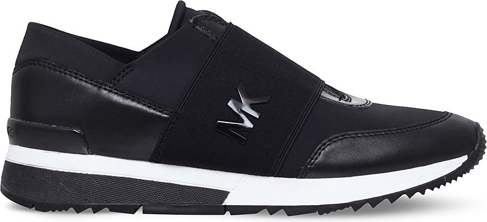 slip on leather trainers