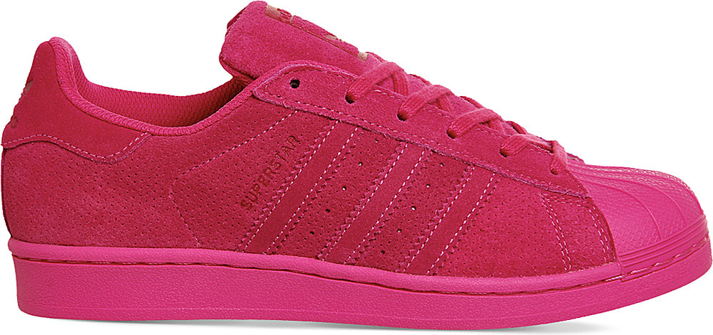 pink adidas suede shoes