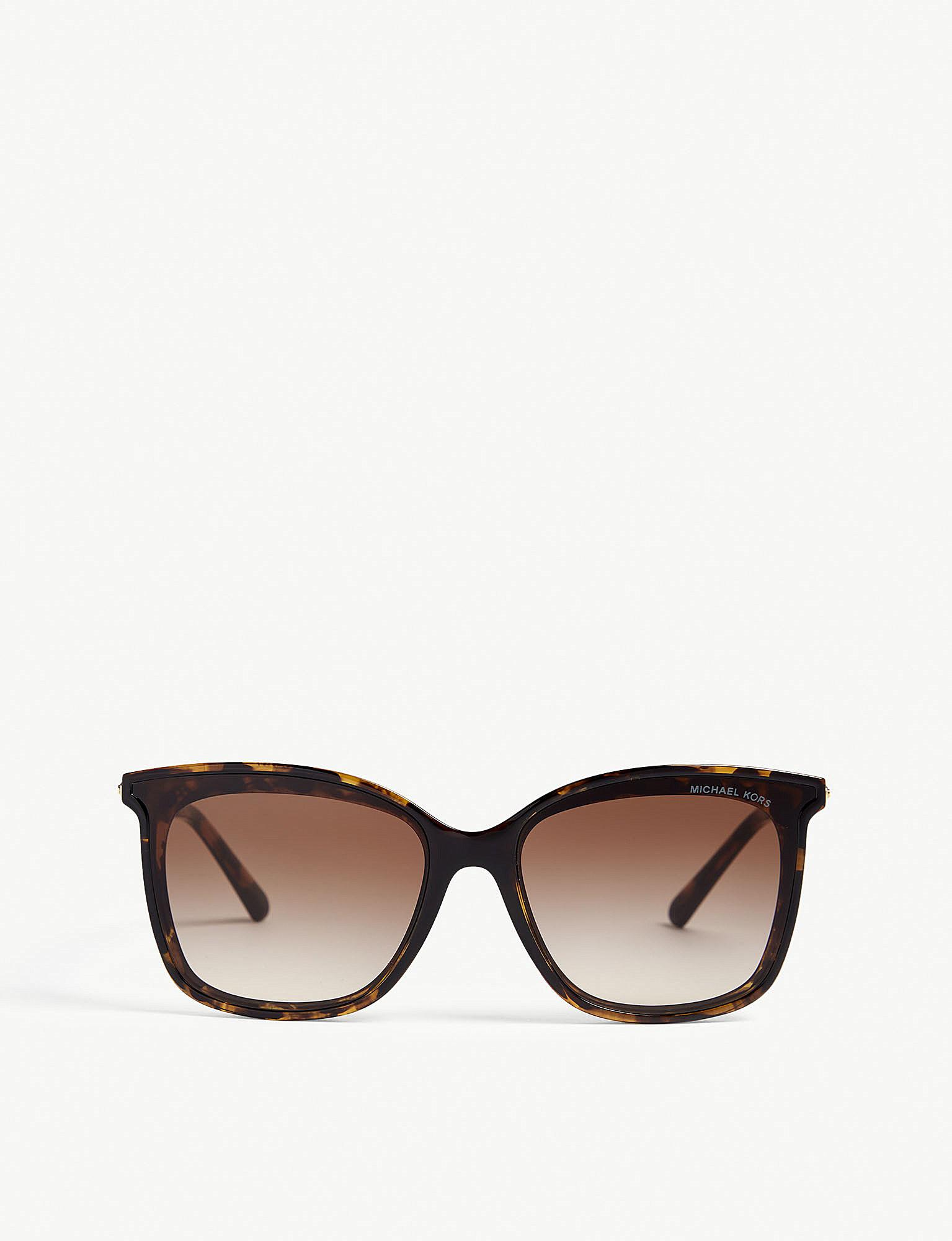 Lyst Michael Kors Zermatt Square Sunglasses in Brown
