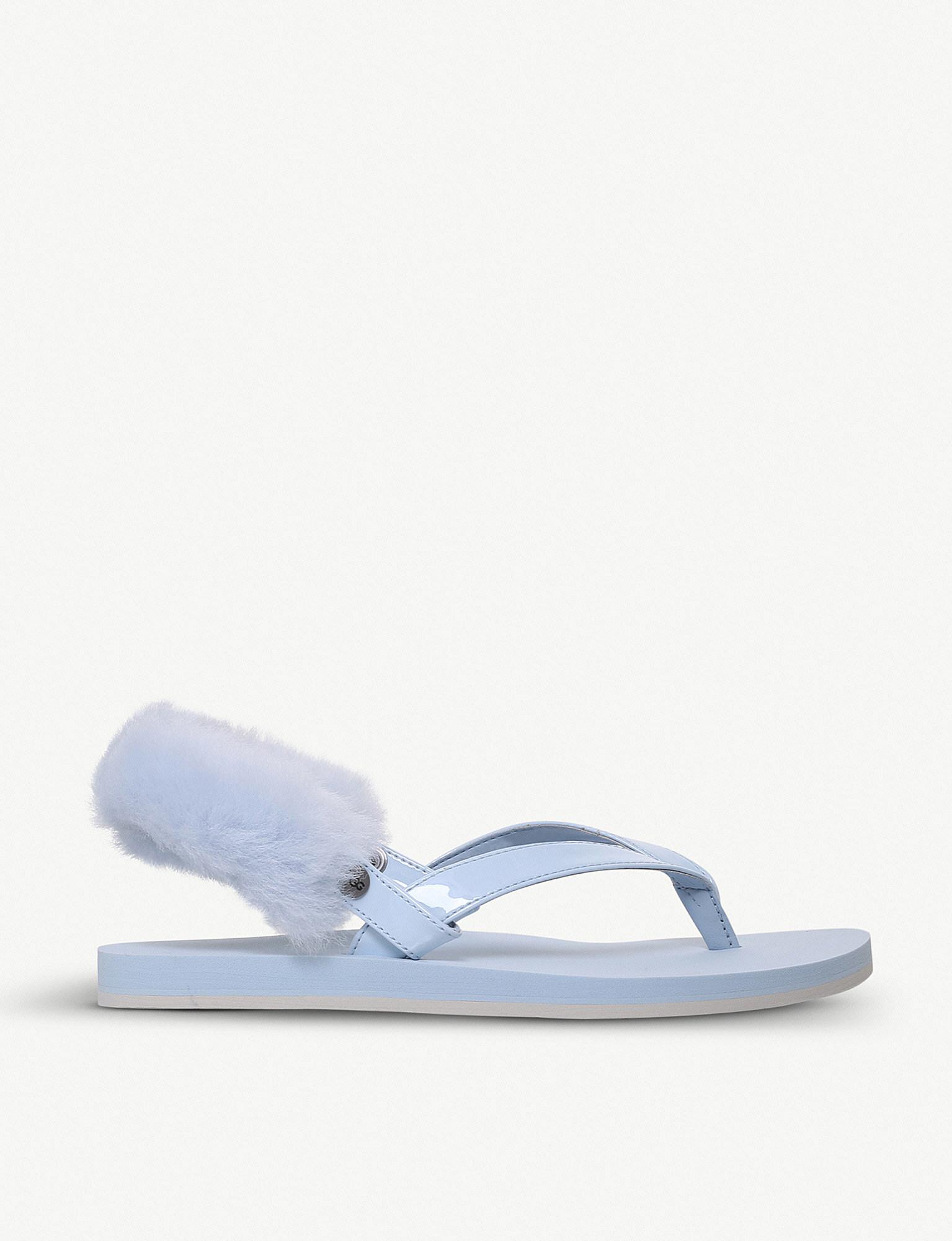 blue ugg flip flops