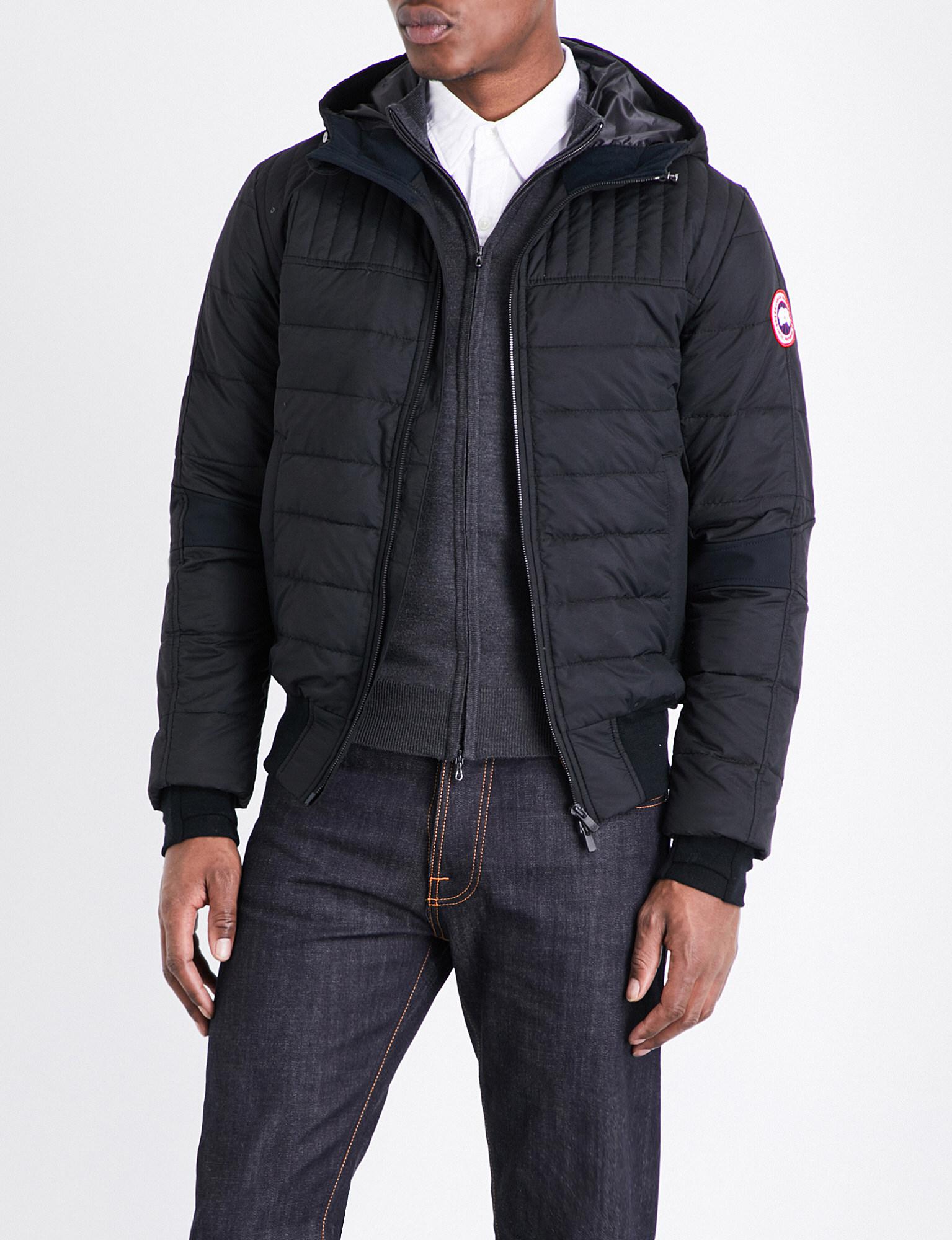 canada goose black hooded jacket canada goose black hooded jacket