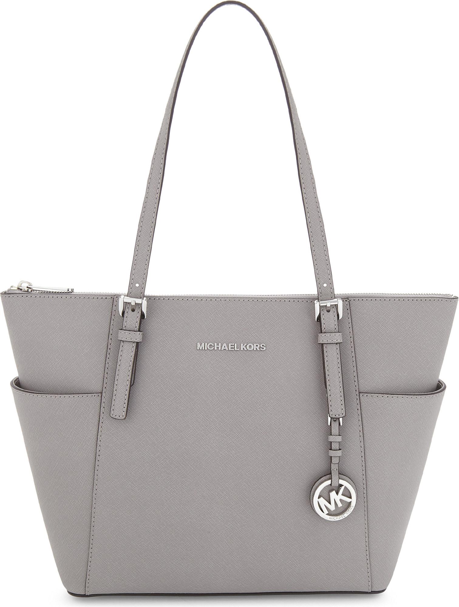 michael kors white jet set tote