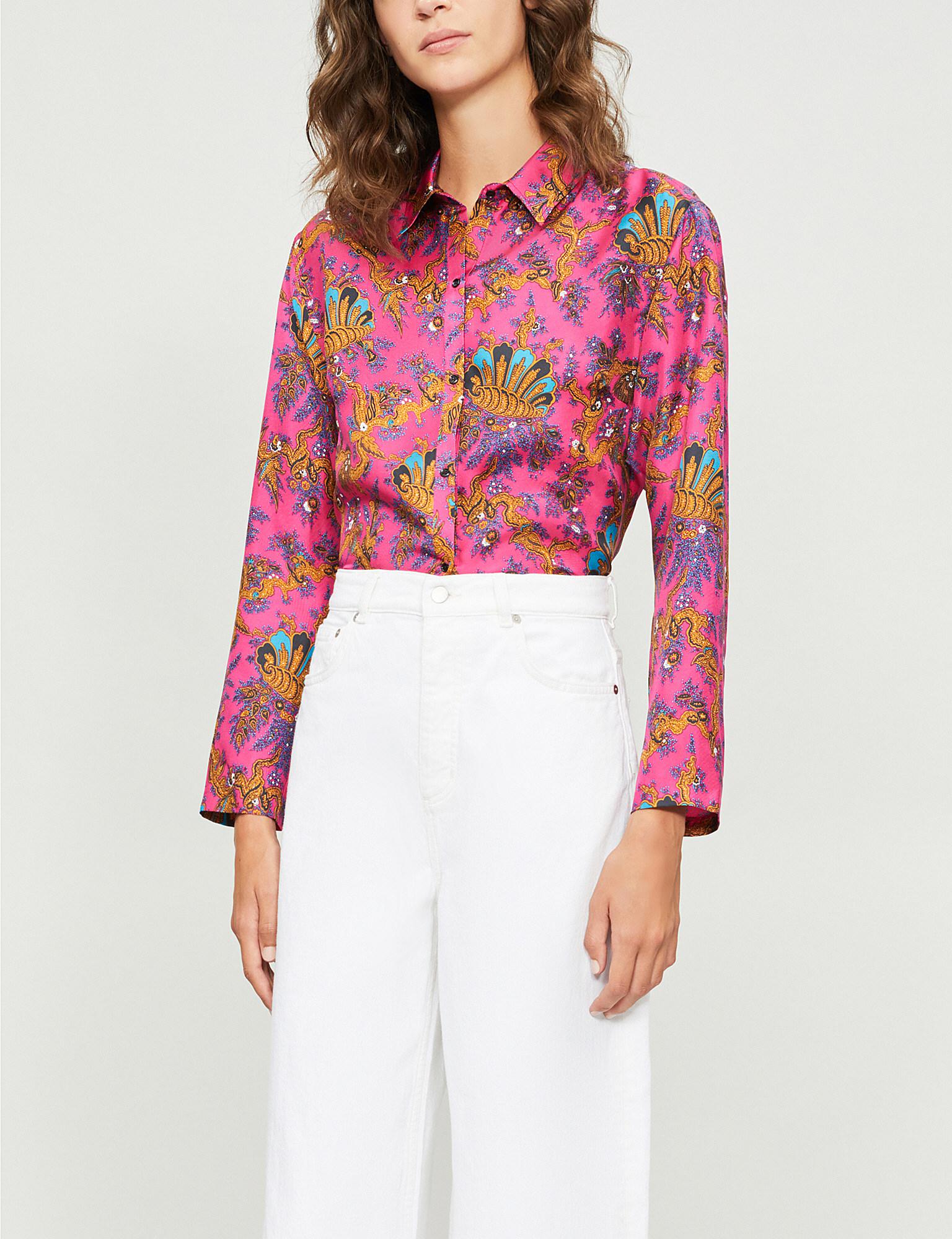 sandro printed shirt