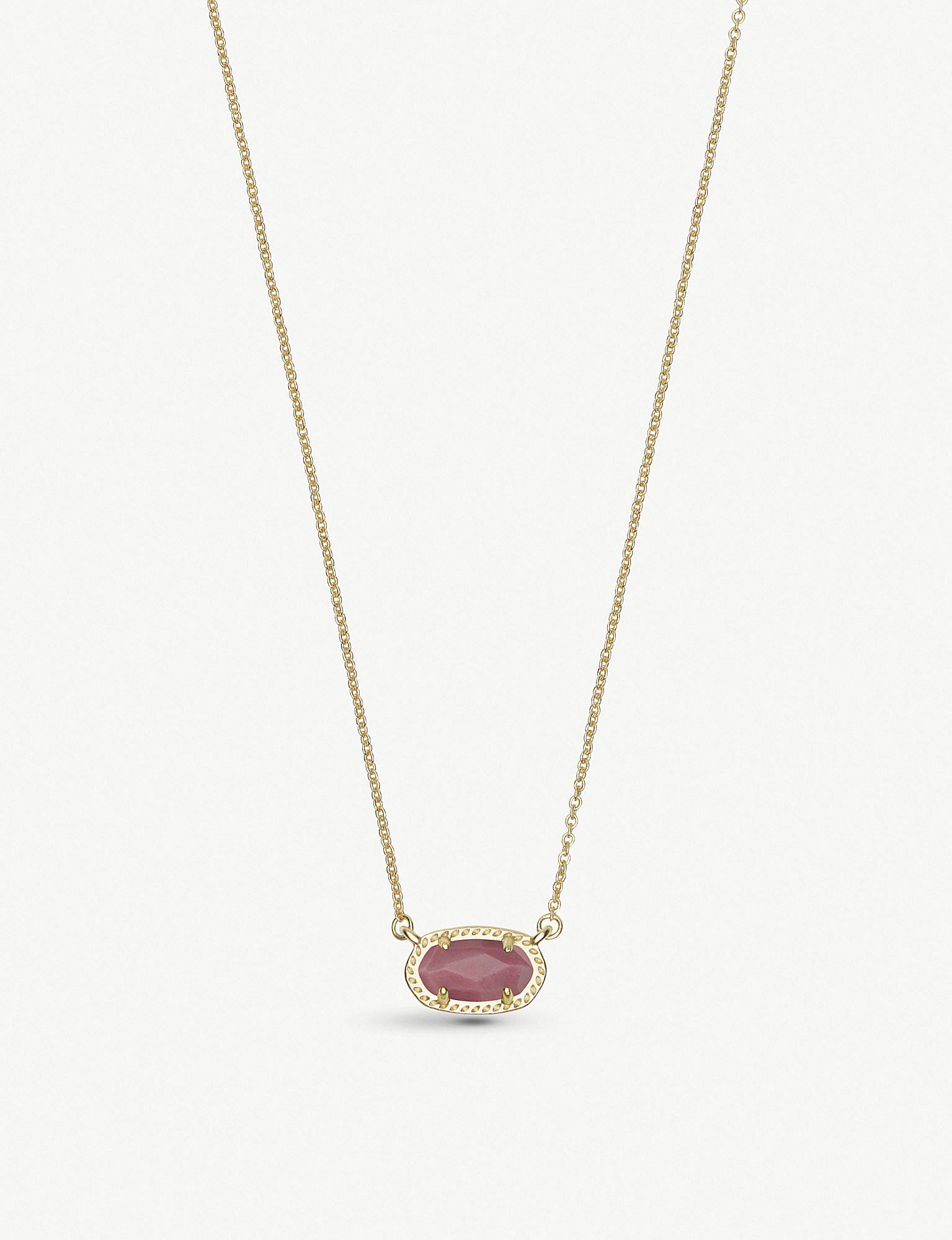 Lyst - Kendra Scott Ember 14ct Yellow Gold-plated And Pink ...