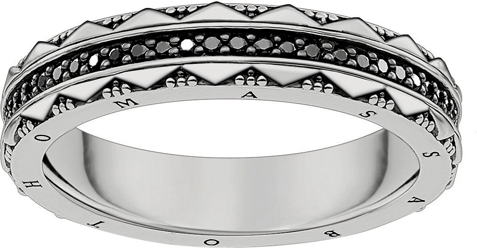 Thomas Sabo Filigree Sterling Silver And Zirconia Ring In Metallic