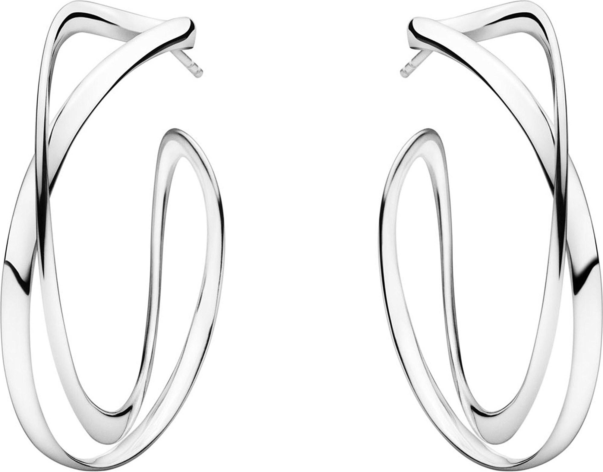 Lyst - Georg Jensen Infinity Sterling Silver Earrings in Metallic