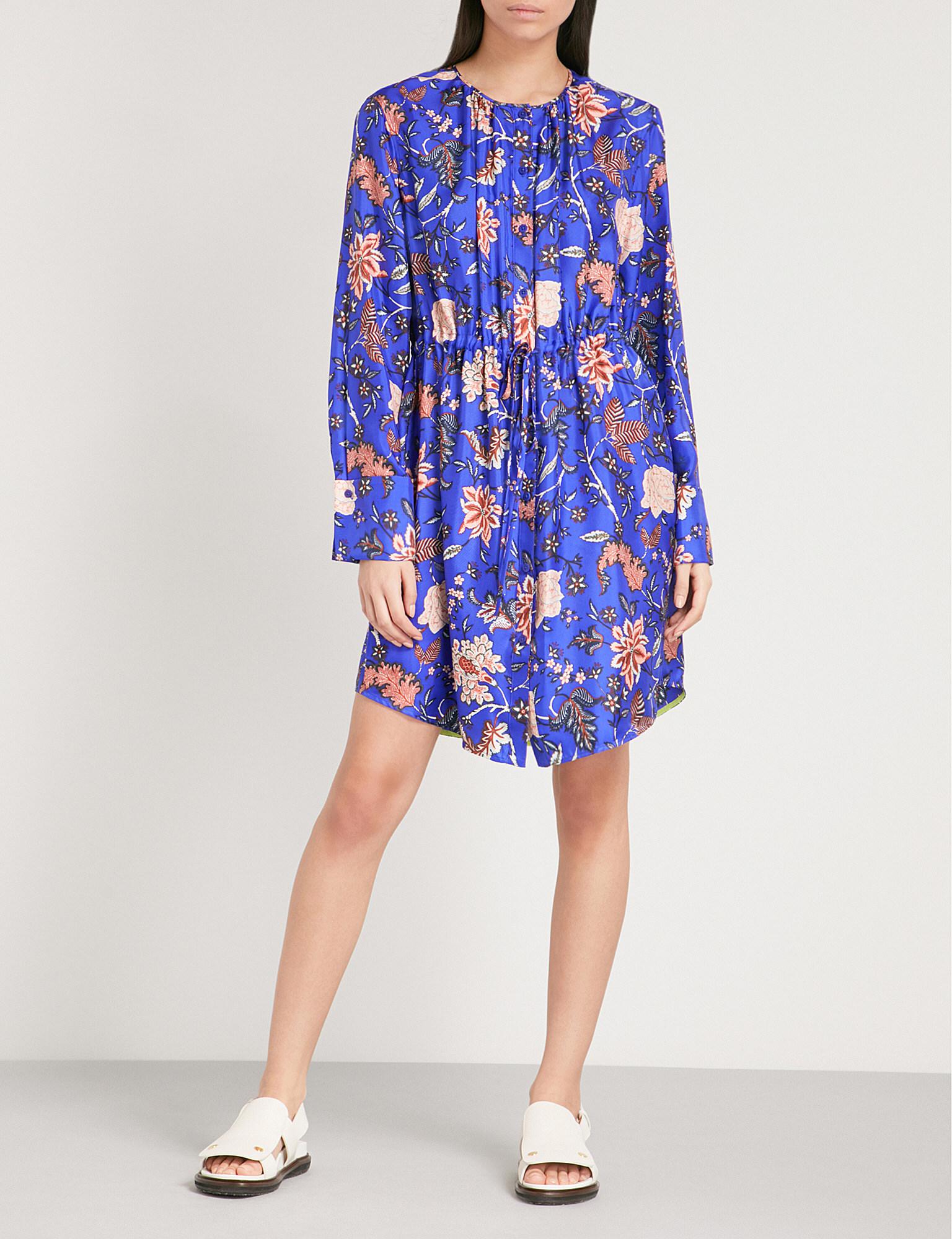 floral shirt dress new look