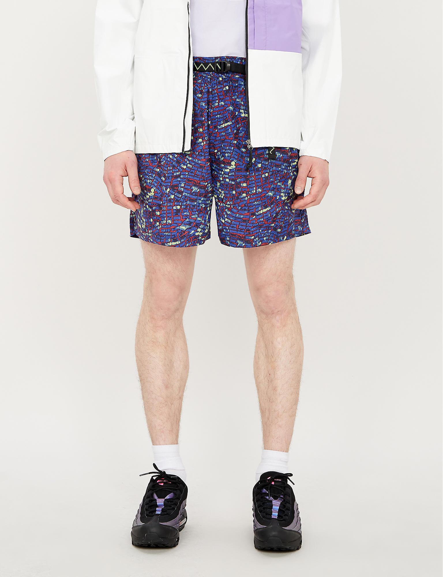 Nike Acg Patterned Shell Shorts in Blue for Men - Lyst