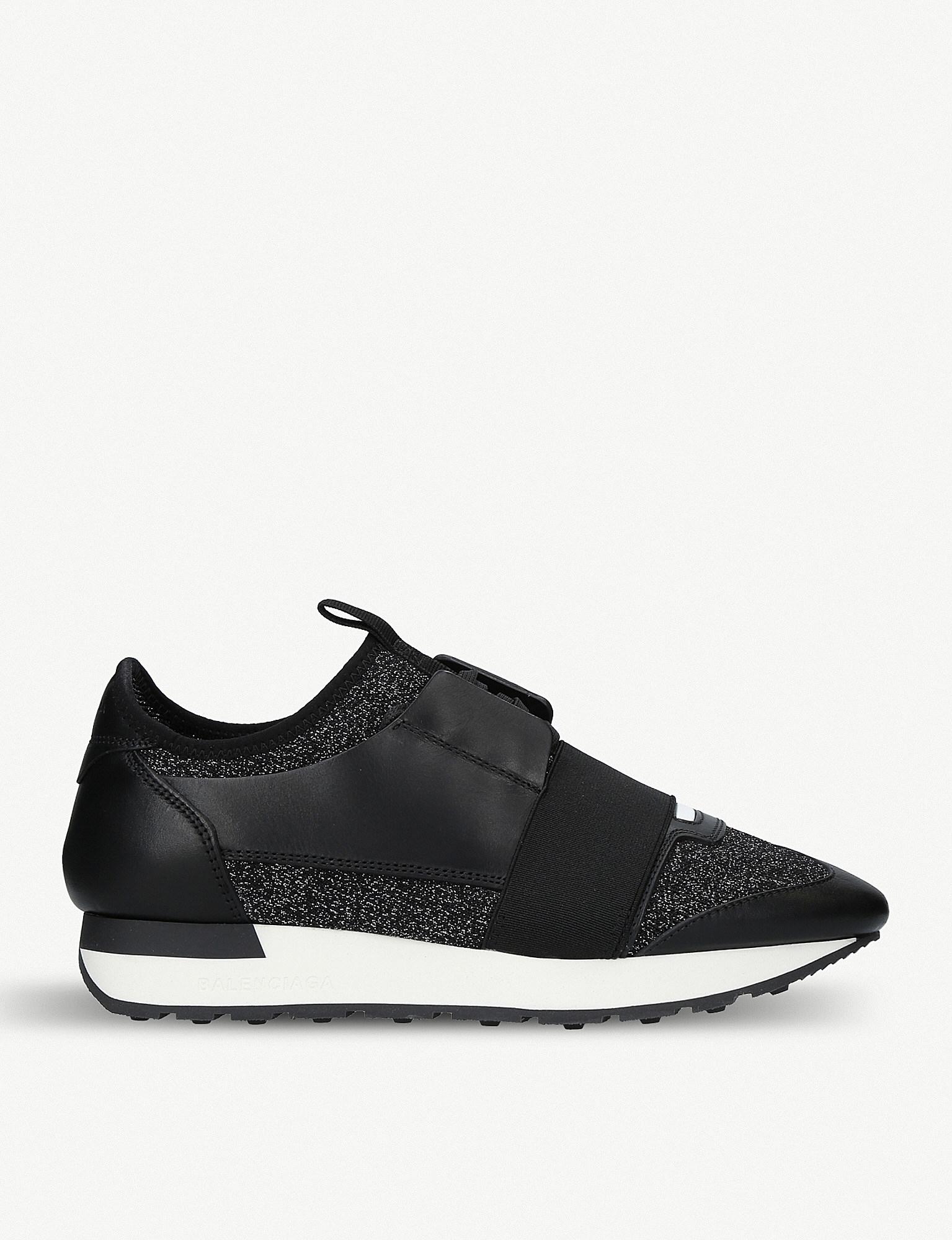 Lyst - Balenciaga Race Runners Low-top Trainers in Black