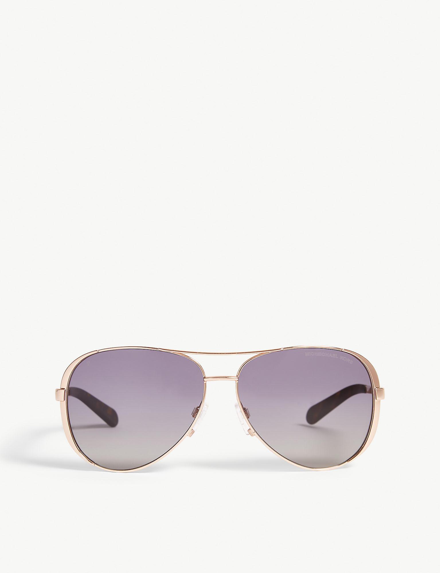 Michael Kors Mk5004 Chelsea Aviator Sunglasses In Metallic Lyst