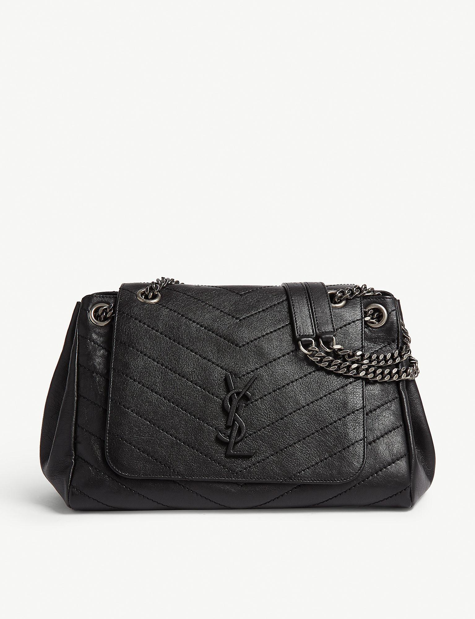 saint laurent medium nolita leather shoulder bag