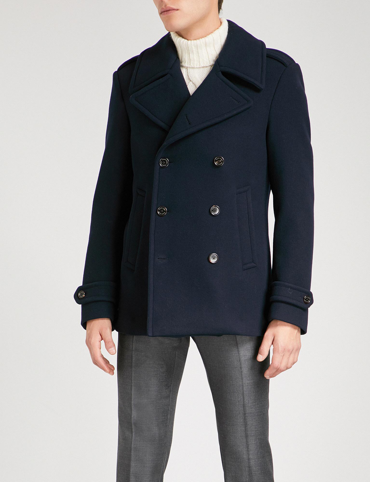 Purple Lauren Ralph Gray jersey Peacoat Label Wool HwB7XqOz