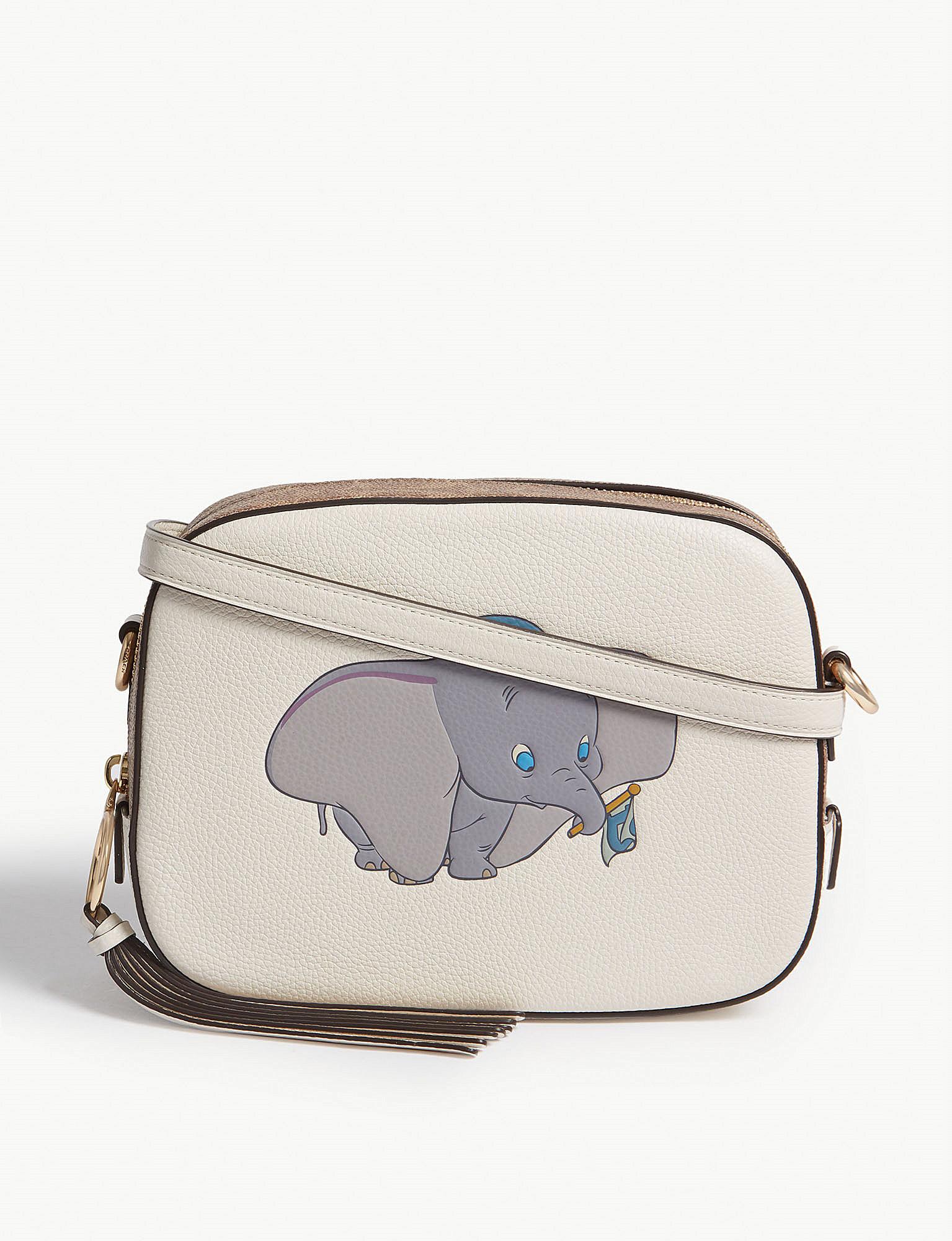 COACH Disney Dumbo Logo Leather Crossbody Bag Lyst