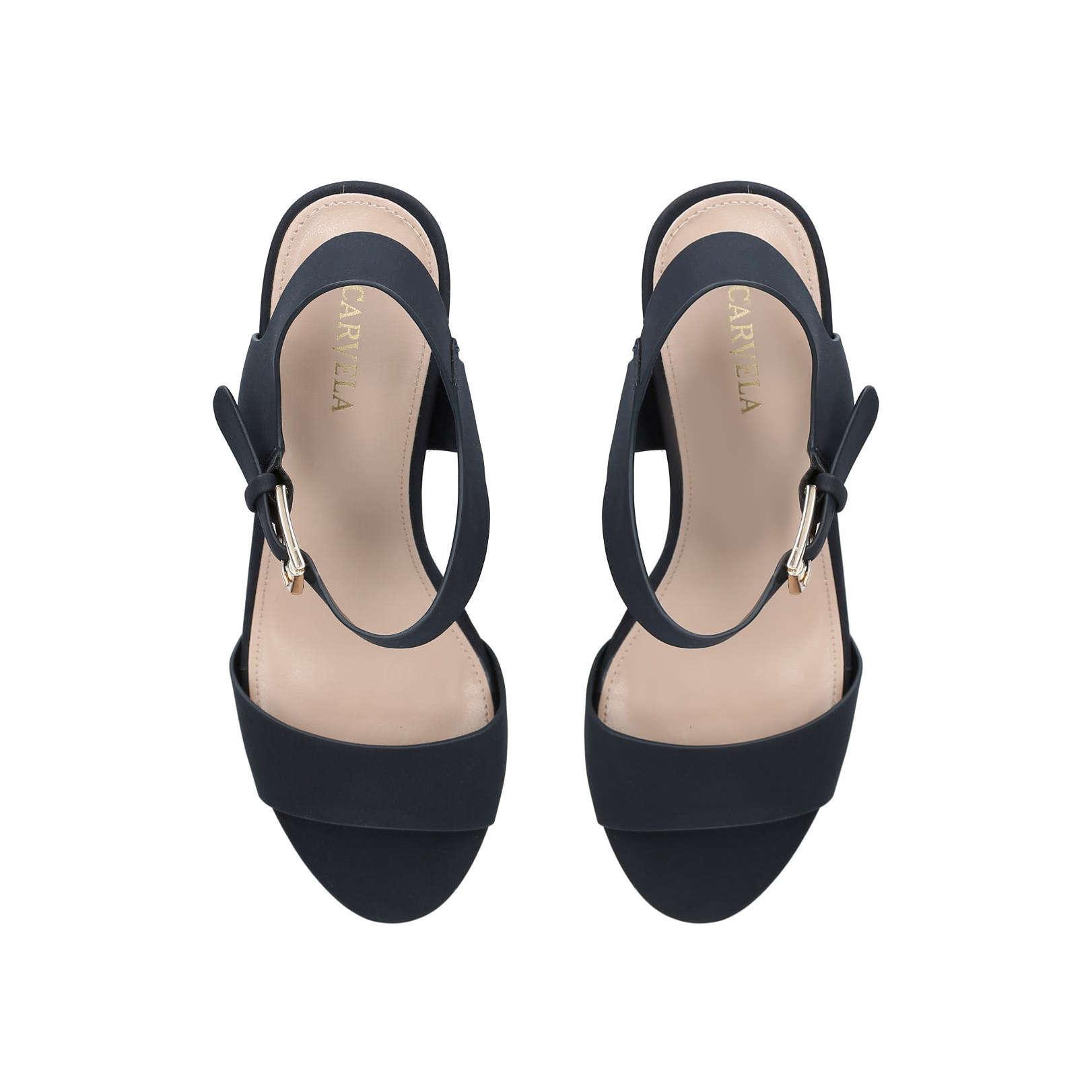 Carvela Kurt Geiger Synthetic Sadie Summer Navy 85 Mm Heel