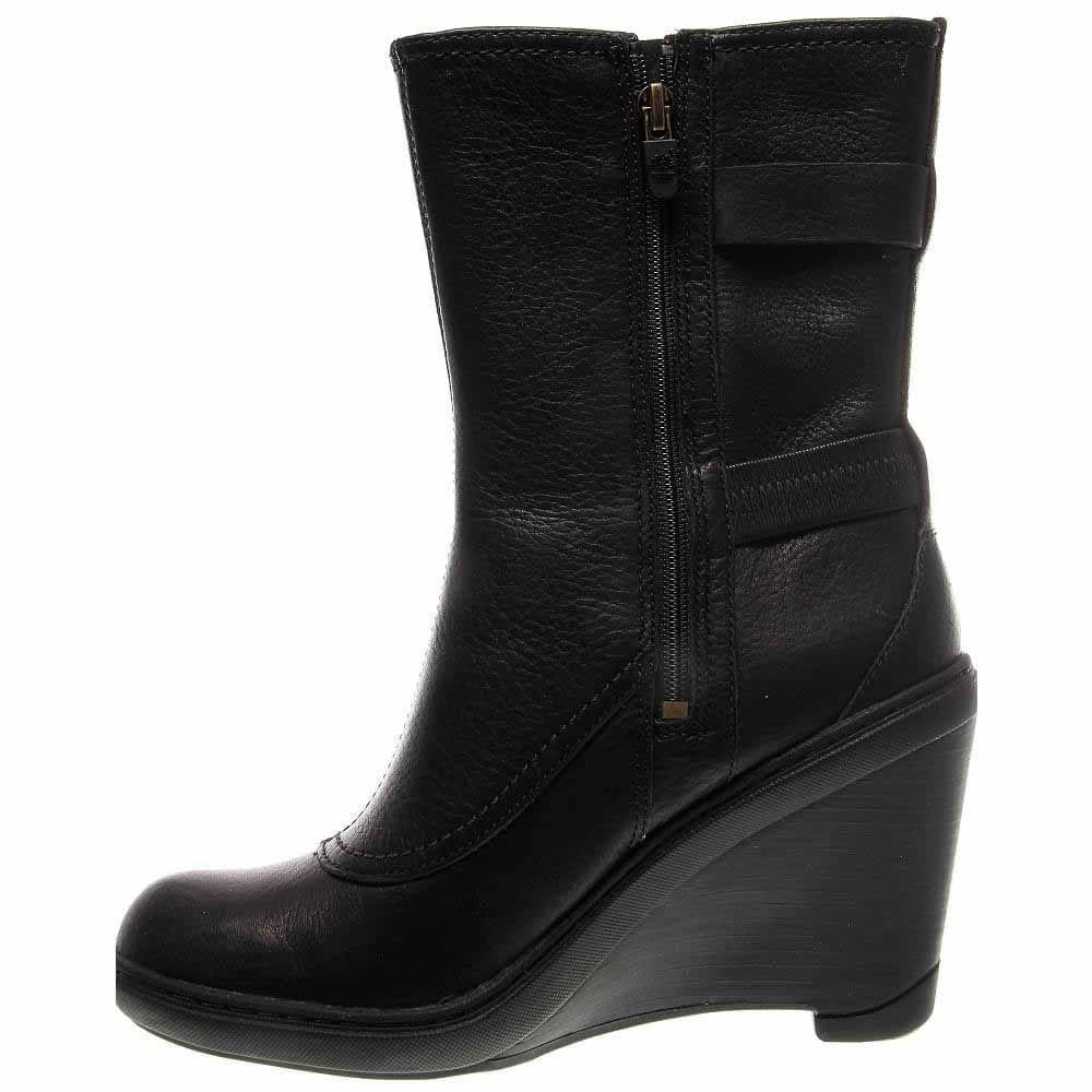 Timberland Stratham Heights Mid Wedge Boots in Black - Lyst