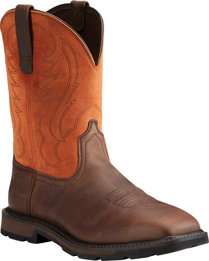 light brown square toe boots