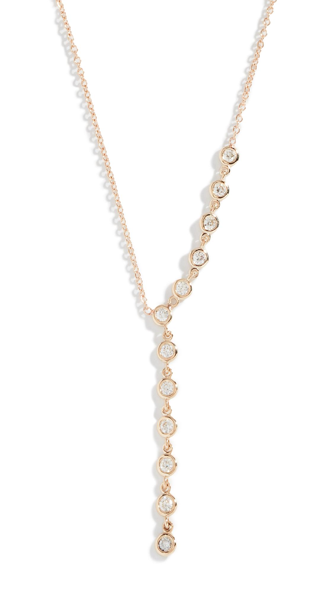 Lyst - Zoe Chicco 14k Lariat Necklace in Metallic