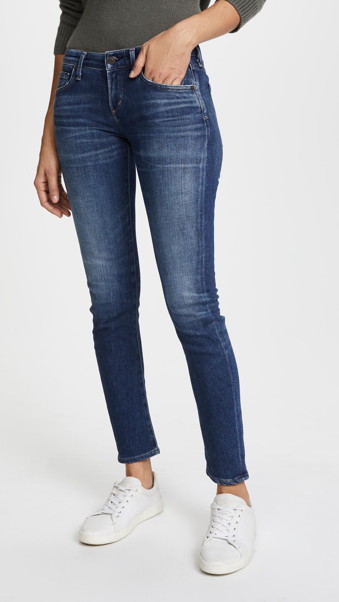 Citizens of Humanity Racer Low Rise Skinny Jeans in Blue - Lyst