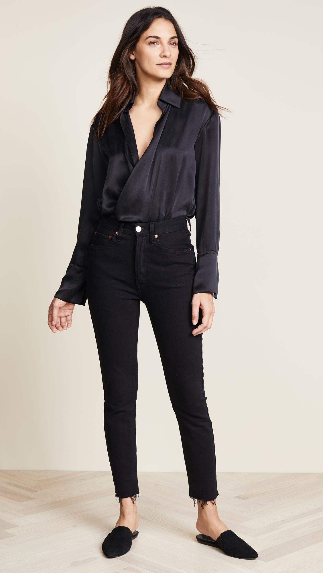 Lyst - Kiki De Montparnasse Wrap Bodysuit in Black