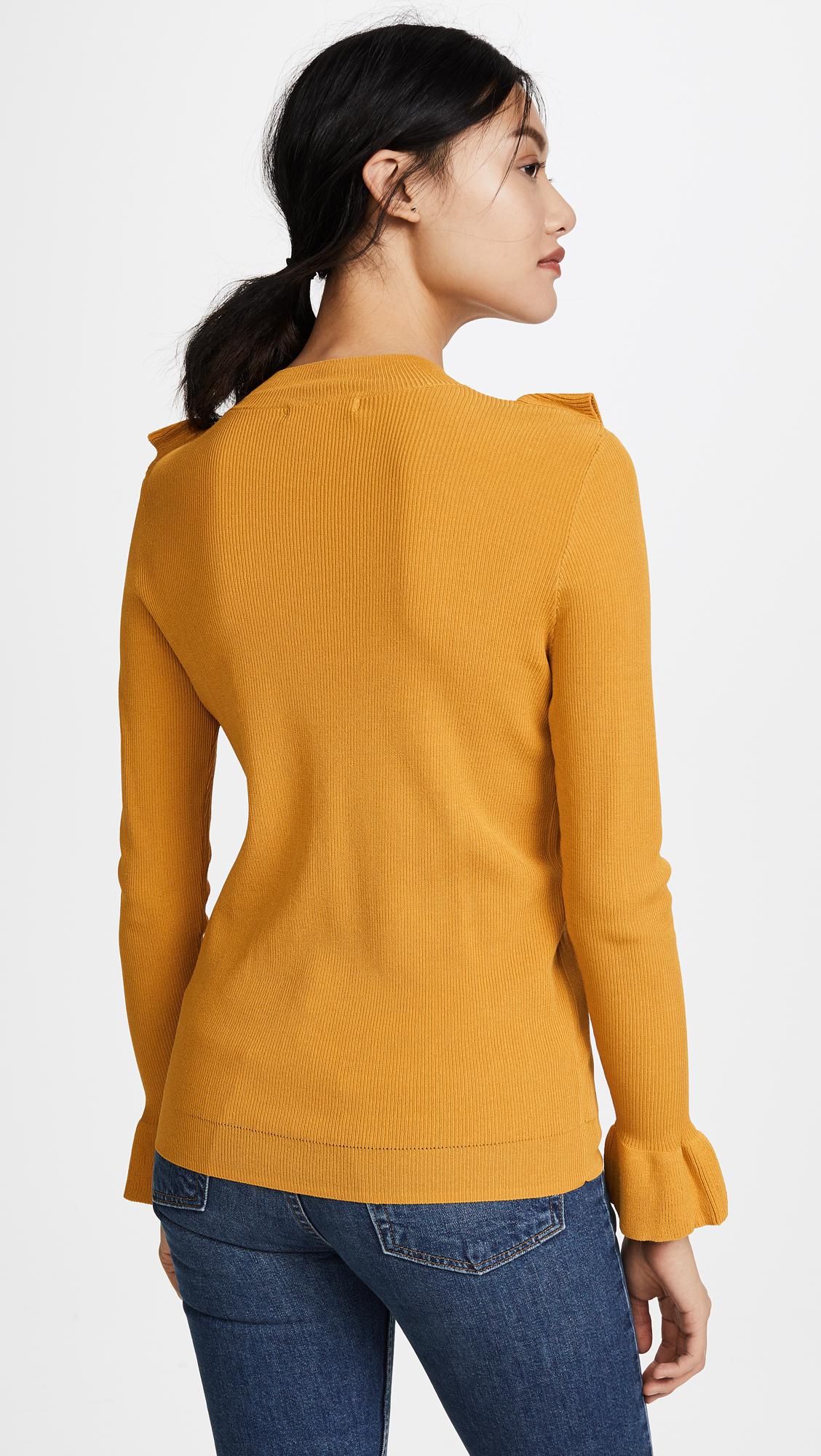 Lyst Glamorous Ruffle Front Sweater