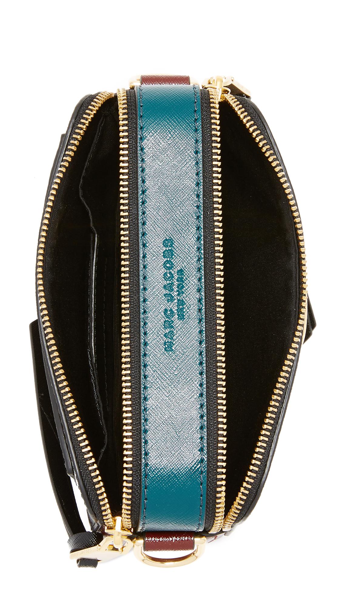 marc jacobs black small snapshot camera bag