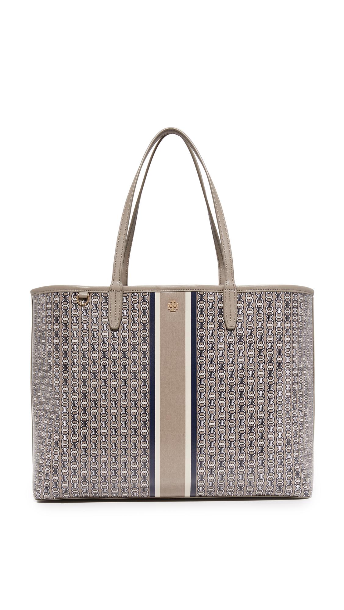 tory burch gemini tote french grey