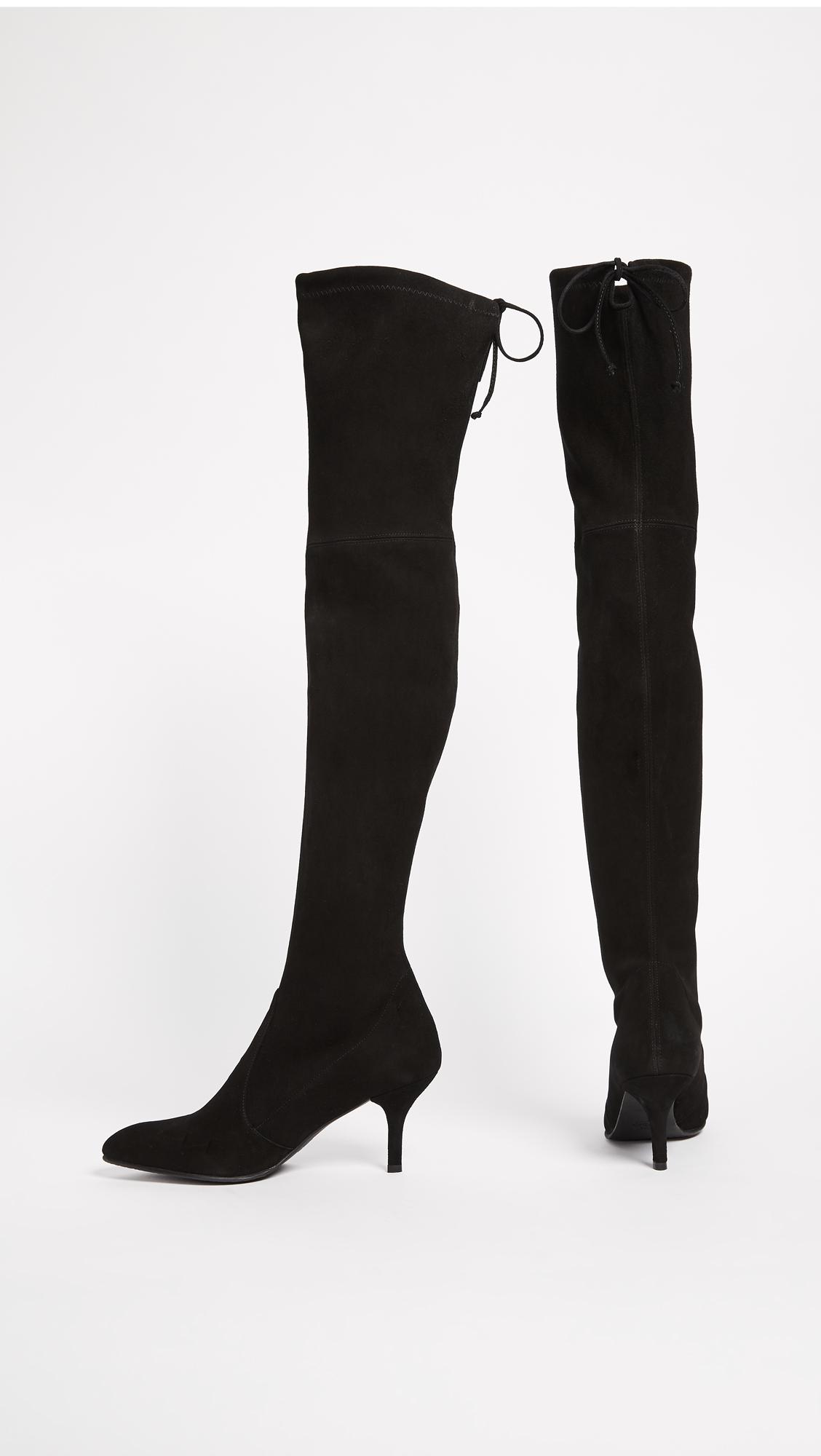 stuart weitzman black thigh high boots