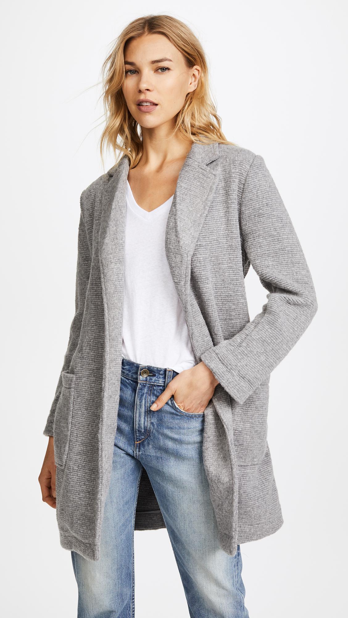 Cupcakes And Cashmere Cyrus Wrap Jacket in Gray Lyst