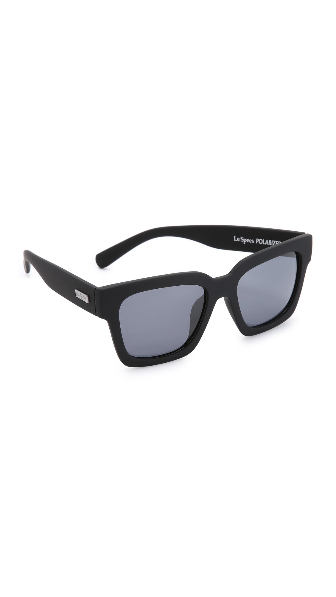 Lyst - Le Specs Weekend Riot Polarized Sunglasses in Black