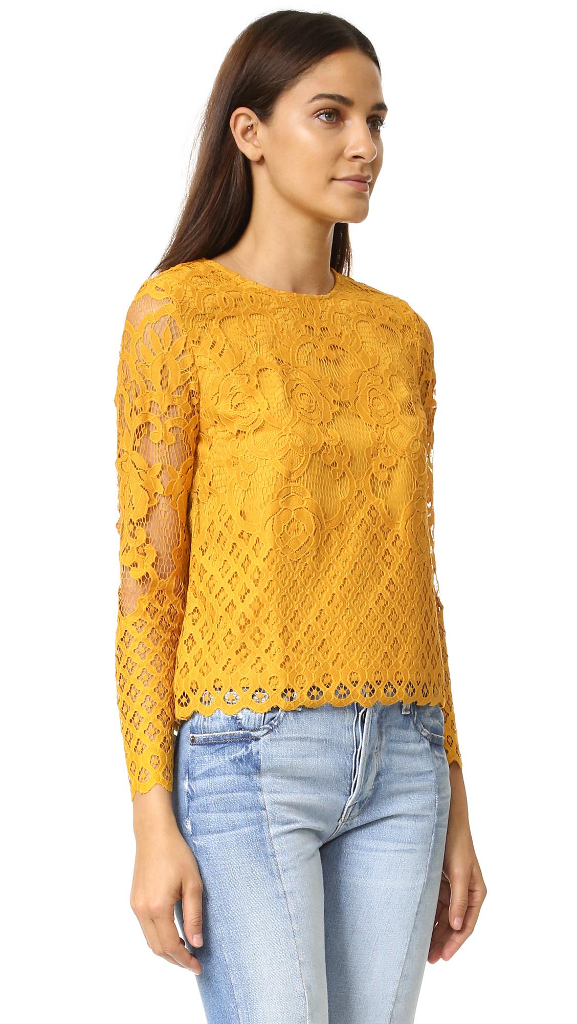 english factory multi color v neck blouse