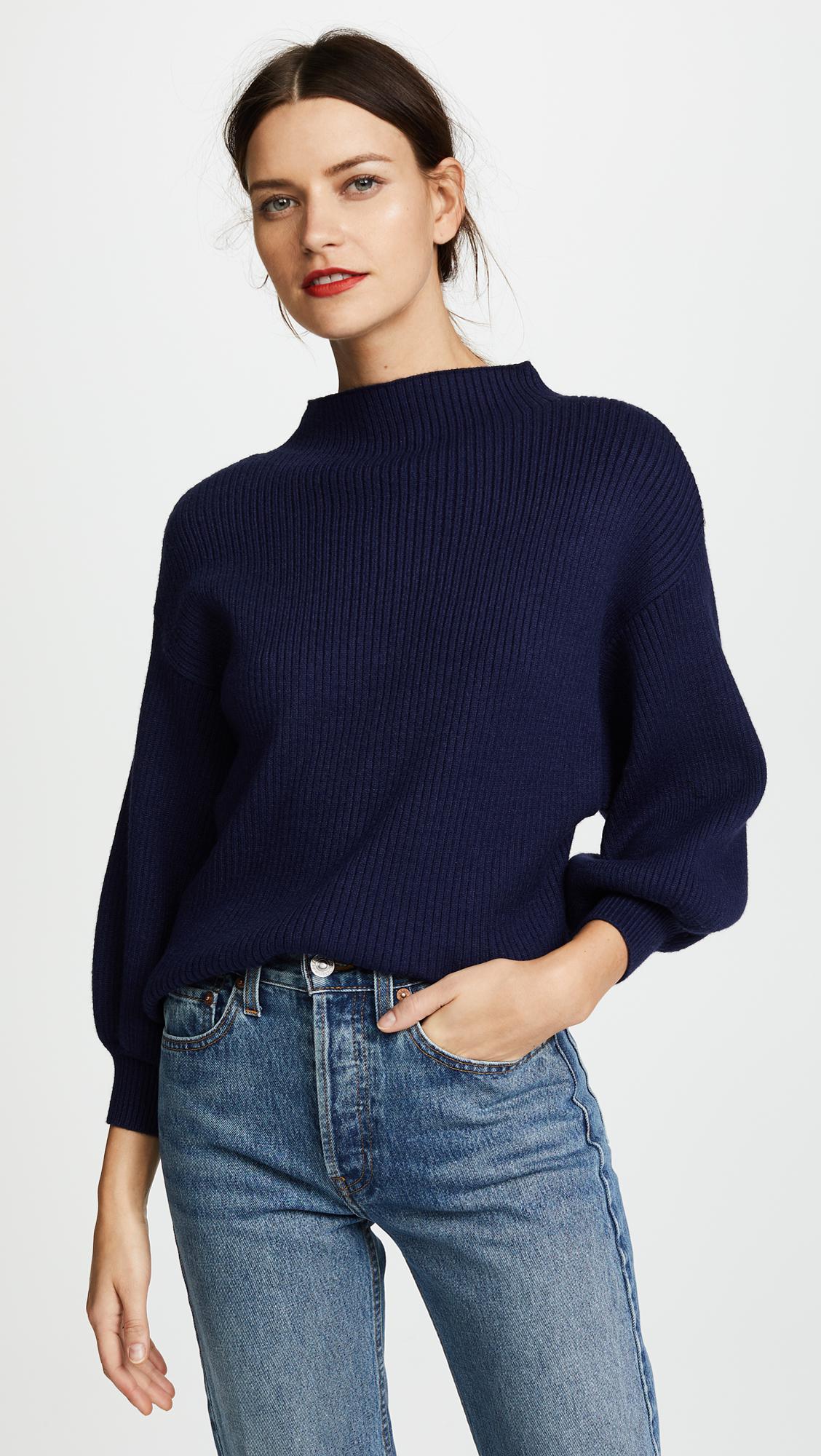 Lyst - Line & Dot Alder Sweater in Blue