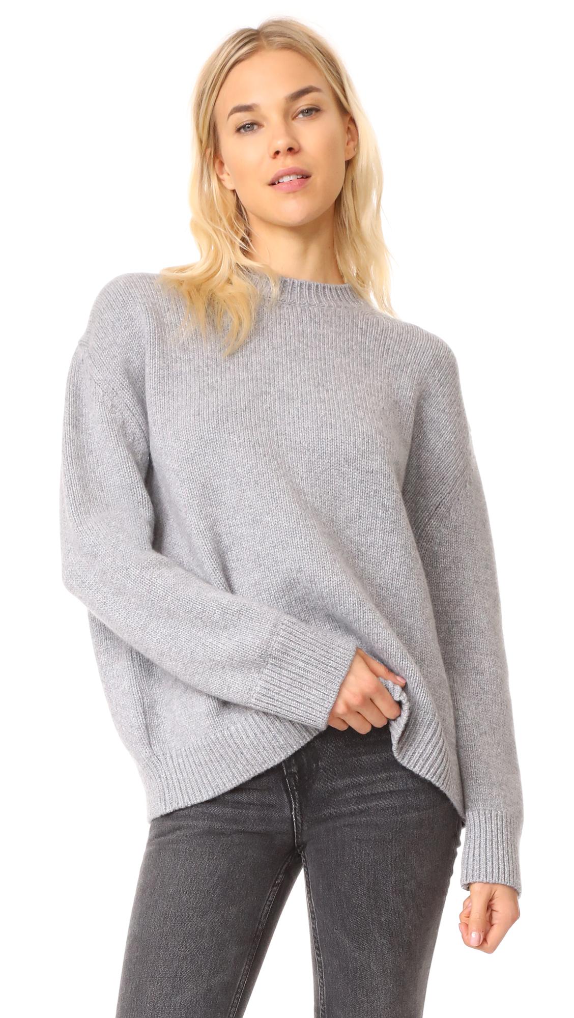 Lyst - Anine bing Cashmere Chunky Knit Sweater in Gray