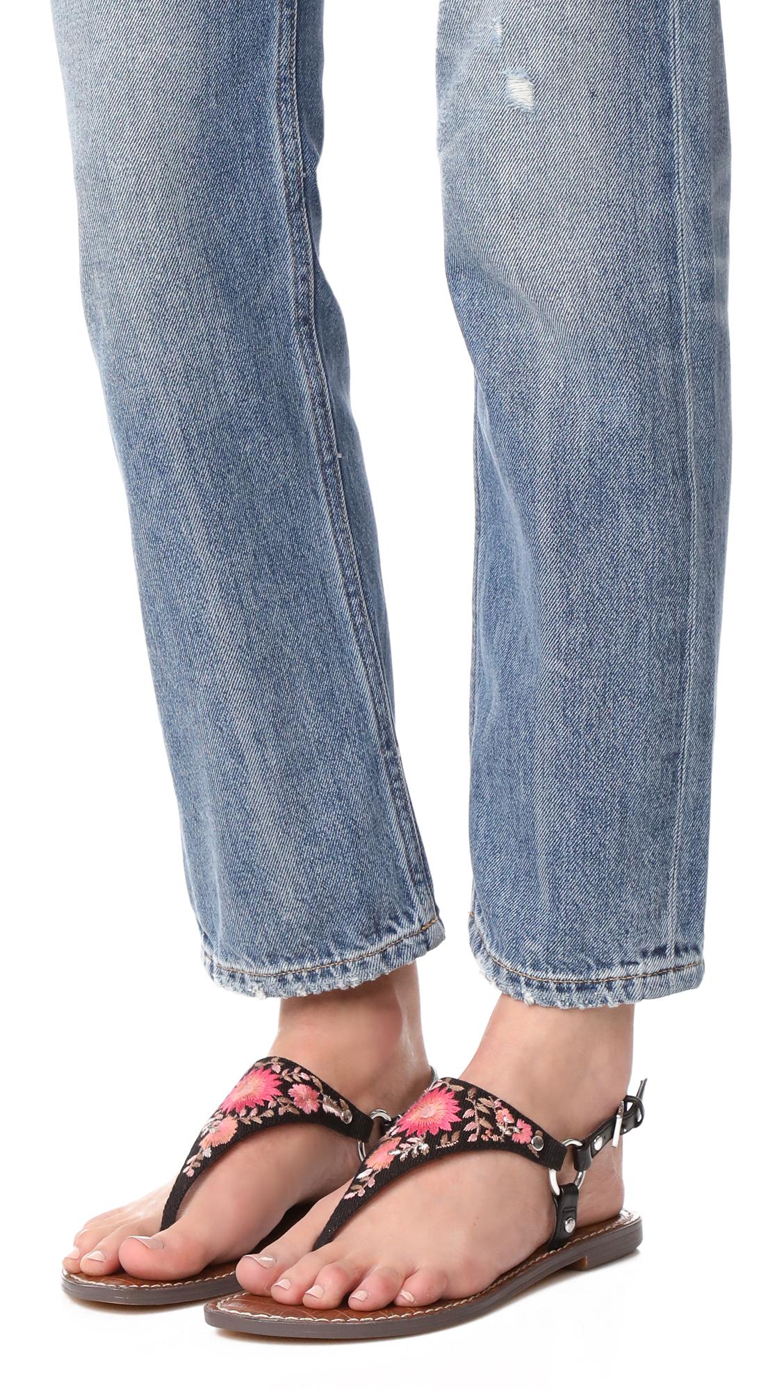 Lyst - Sam Edelman Greta Ii Sandals in Black Gallery
