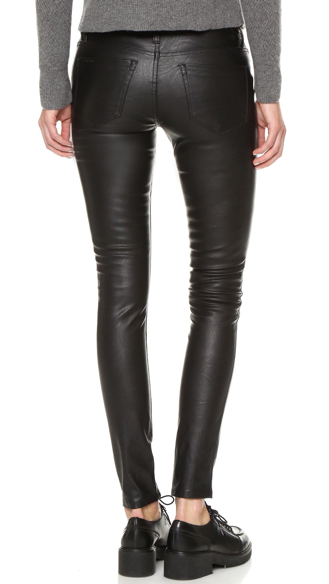 Lyst - Blank Nyc Vegan Leather Skinny Pants in Black