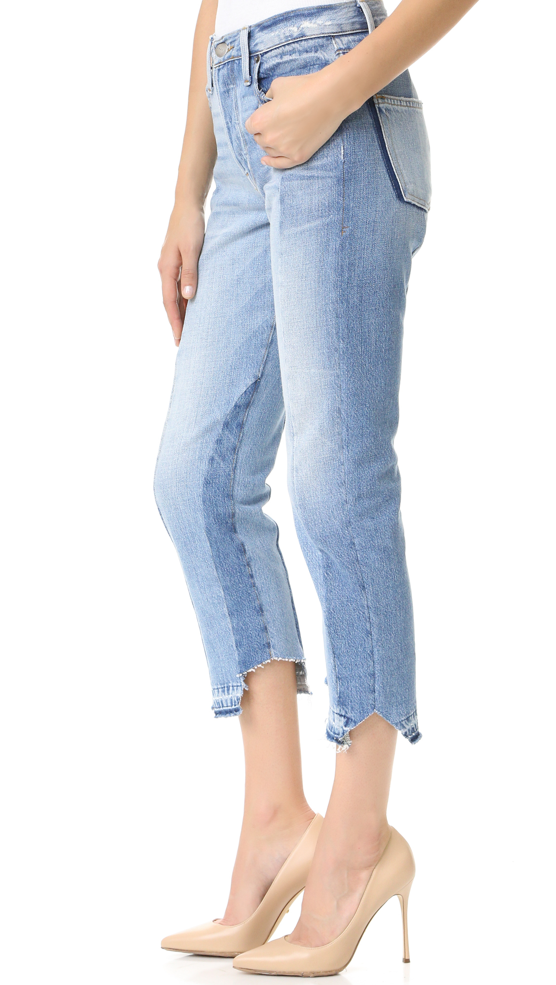 Frame Le Mix Jeans in Blue Lyst