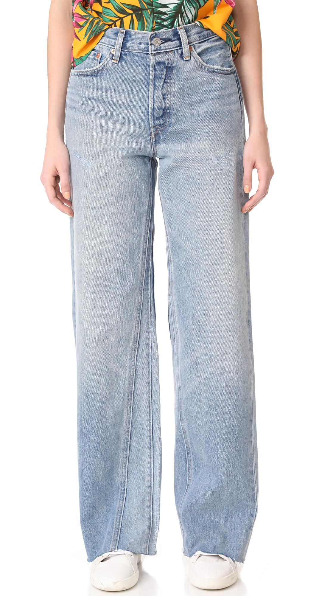 levi wide leg jeans womens