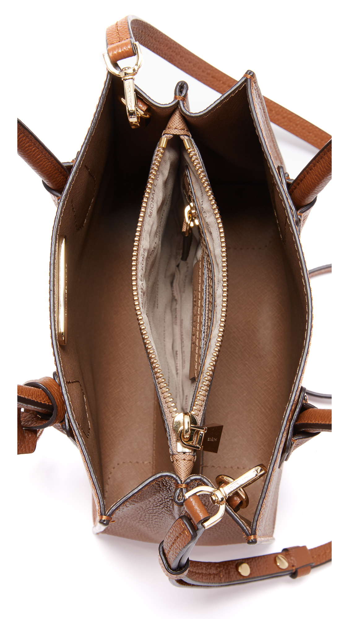a gusseted leather