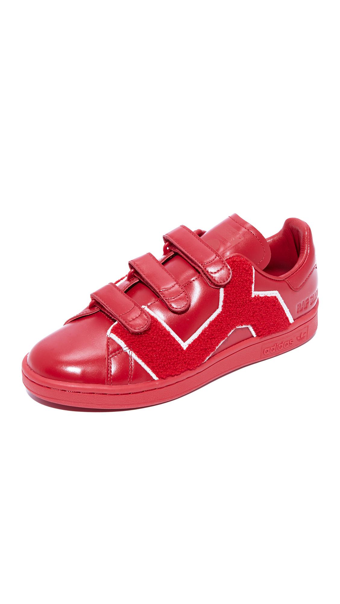 Lyst Adidas Raf Simons Stan Smith Conforto Distintivo Scarpe In Rosso Lyst Adidas Raf Simons Stan Smith Conforto Distintivo Scarpe In Rosso