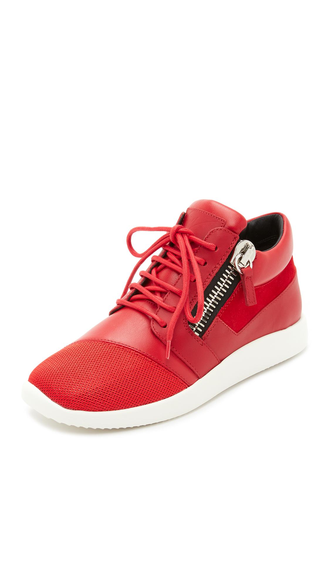 Lyst - Giuseppe Zanotti Sneakers in Red - Save 40.0%