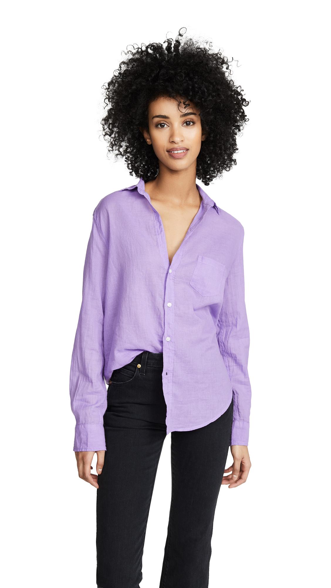 Lyst - Frank & Eileen Eileen Long Sleeve Button Down Shirt in Purple