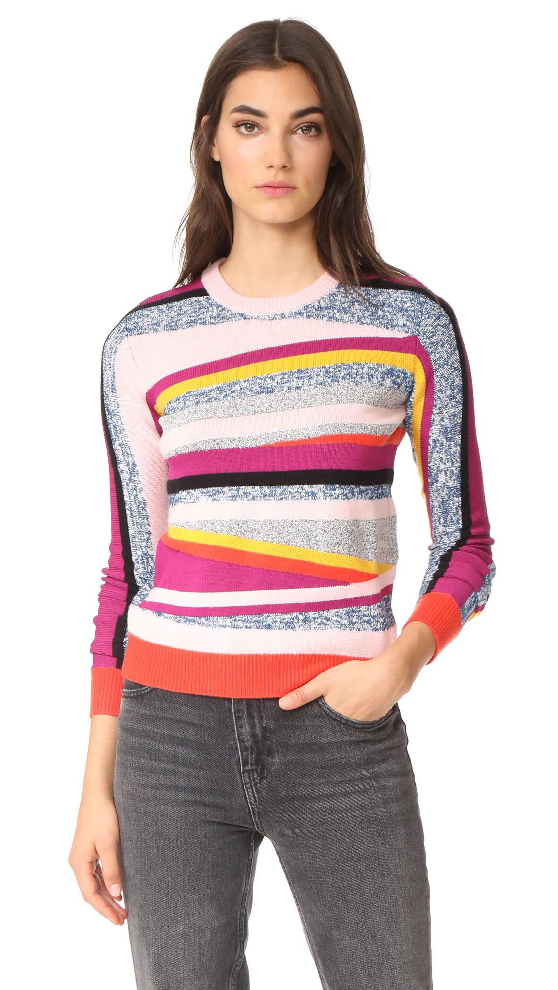 Lyst - Kenzo Crew Neck Fitted Sweater in Pink
