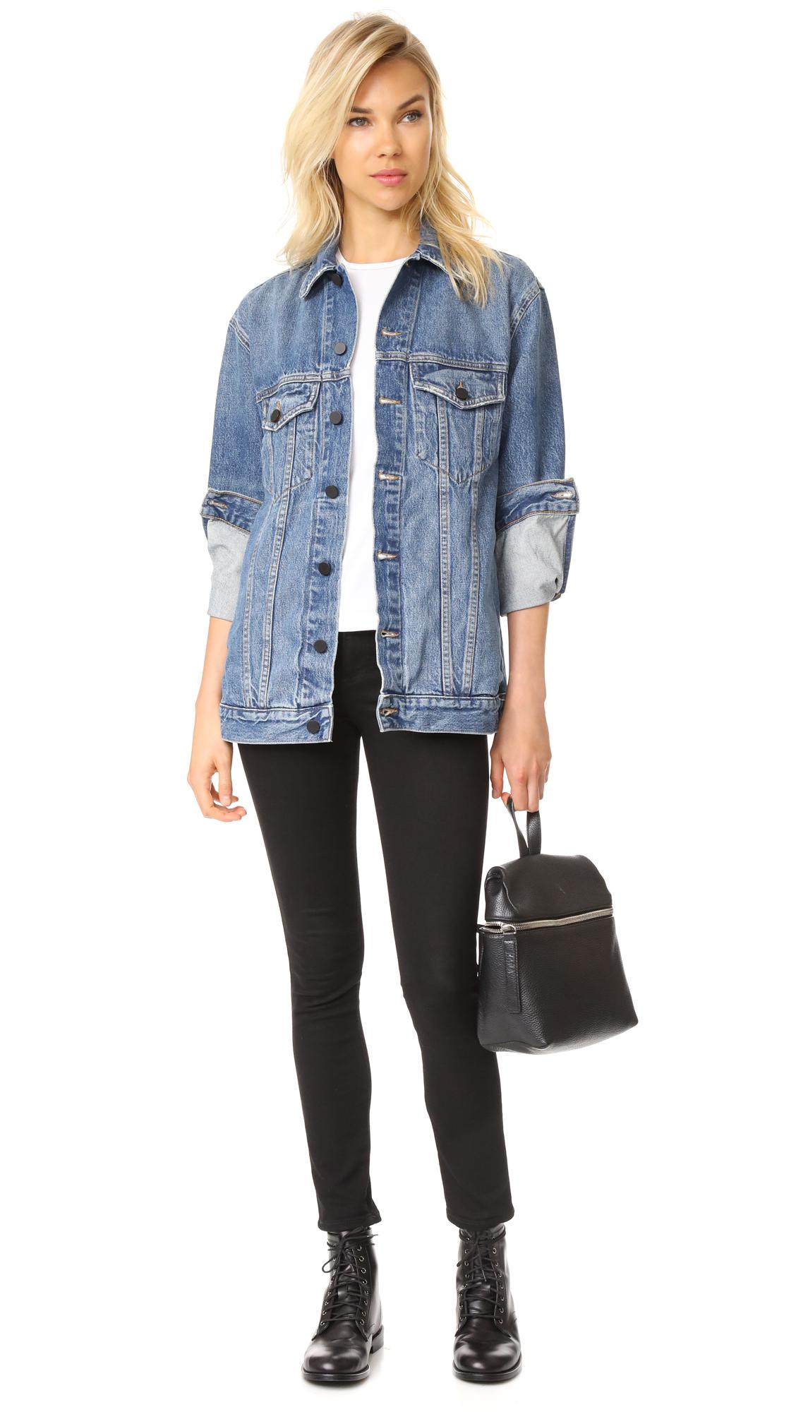 Lyst - Alexander Wang Daze Oversized Denim Jacket in Blue