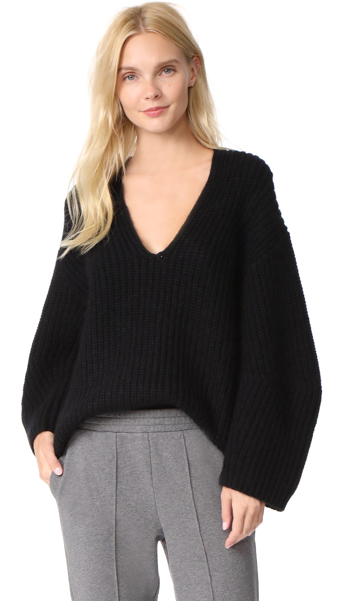 Chunky v neck sweater