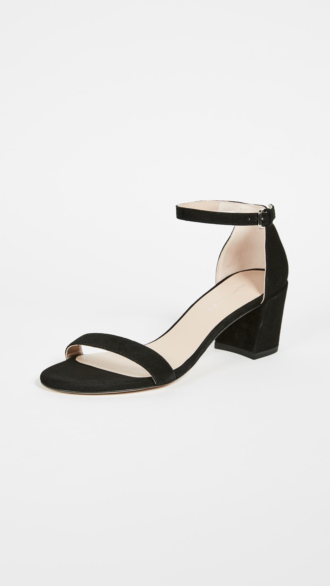 Stuart Weitzman Simple  Sandals  in Black Lyst