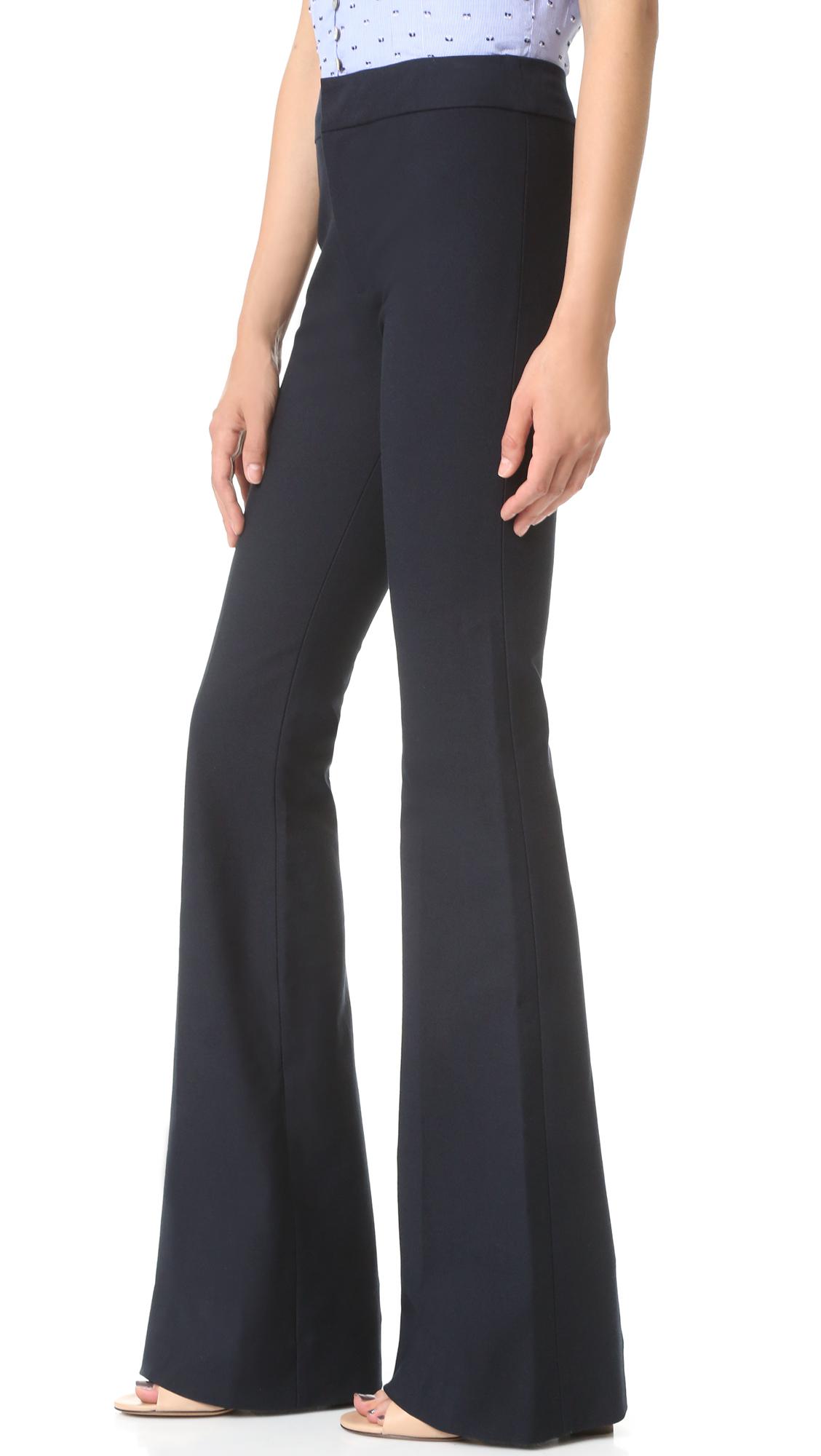 10 crosby derek lam Flare Trousers in Black | Lyst