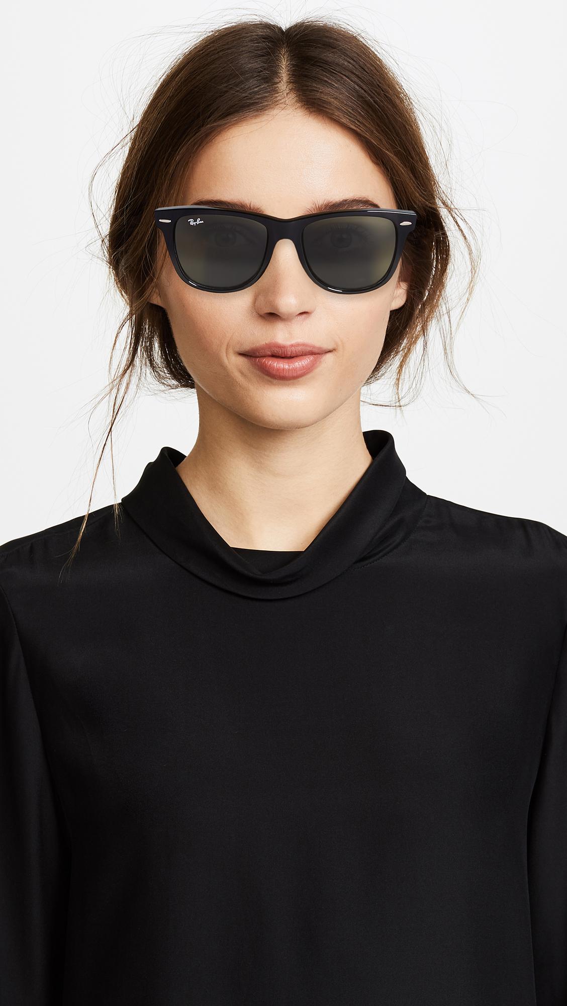 Lyst - Ray-Ban Outsiders Oversized Wayfarer Sunglasses in Black - Save 2%