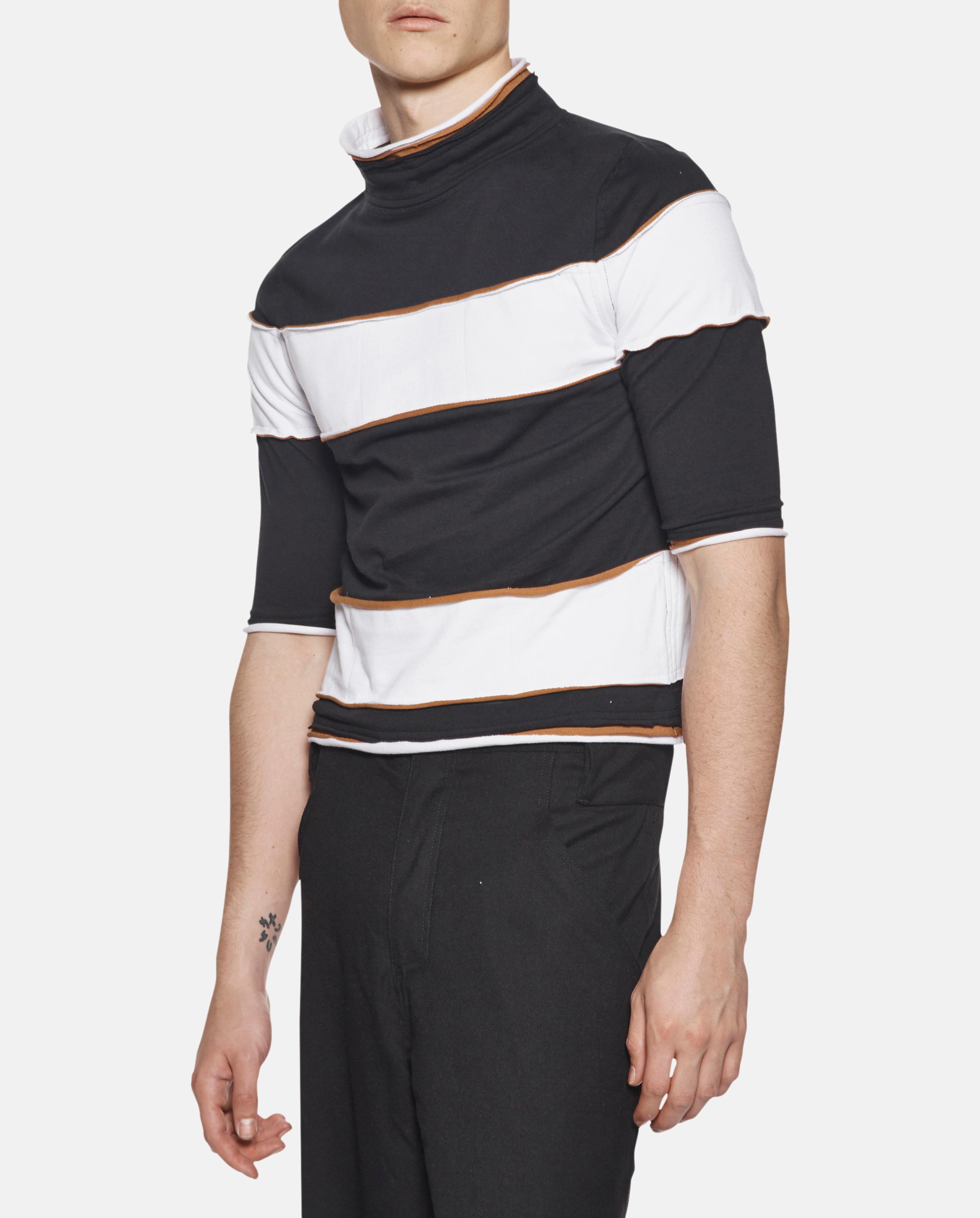 Download Lyst - Telfar Striped Mock Neck T-shirt for Men