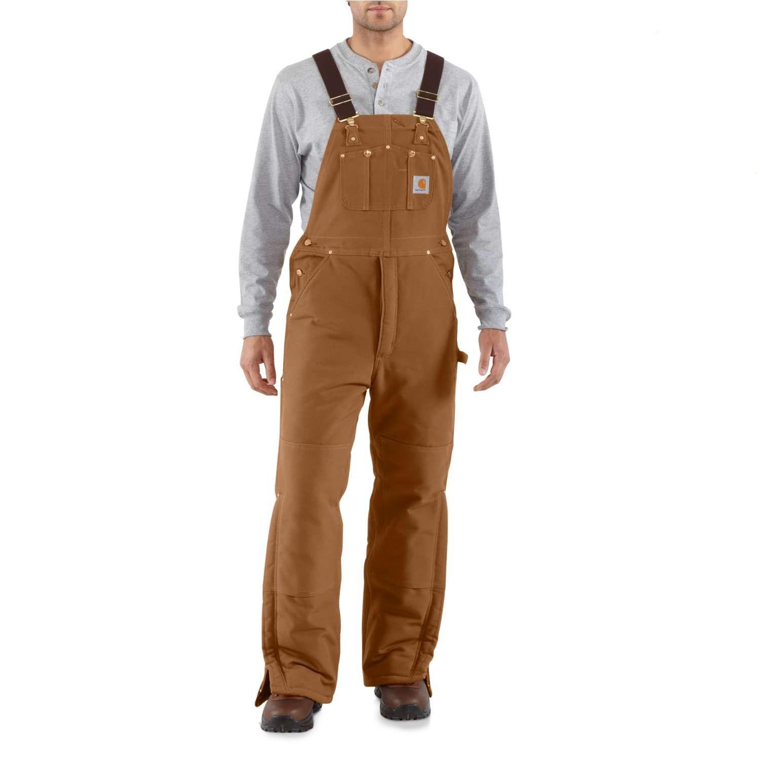 carhartt quilt lined overalls